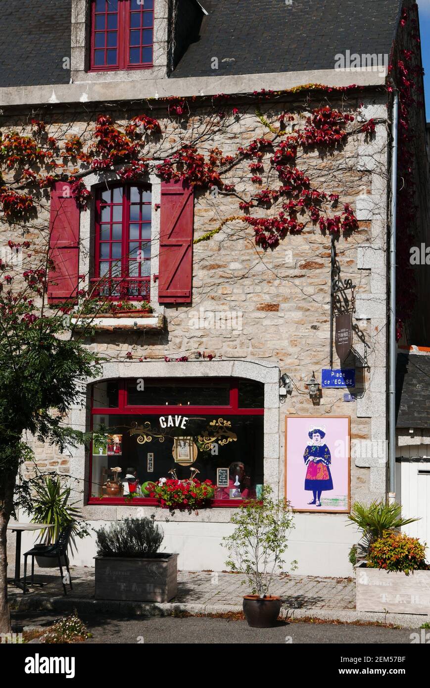 Auberge Ty An Heol, patronal feast, Nizon, Pont-Aven, Finistere, Bretagne, France, Europe Stock Photo
