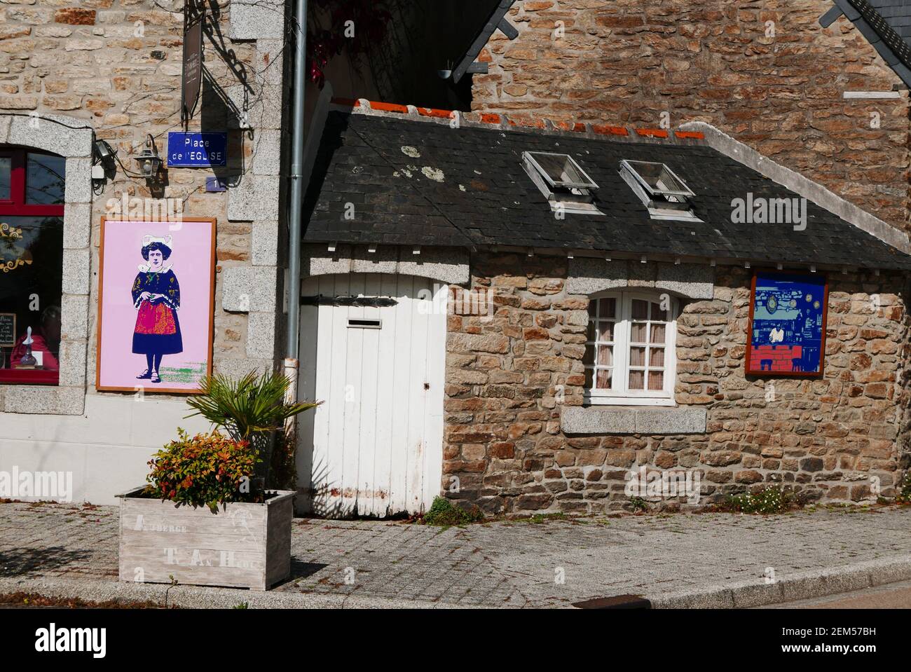 Auberge Ty An Heol, patronal feast, Nizon, Pont-Aven, Finistere, Bretagne, France, Europe Stock Photo