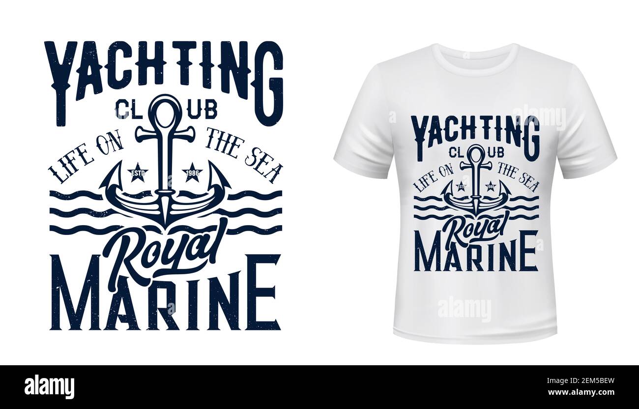 Nautical Yacht Sailing Ocean Anchor Graphic T Shirt Nautical Yacht Sailing Ocean Anchor Graphic T Shirt
