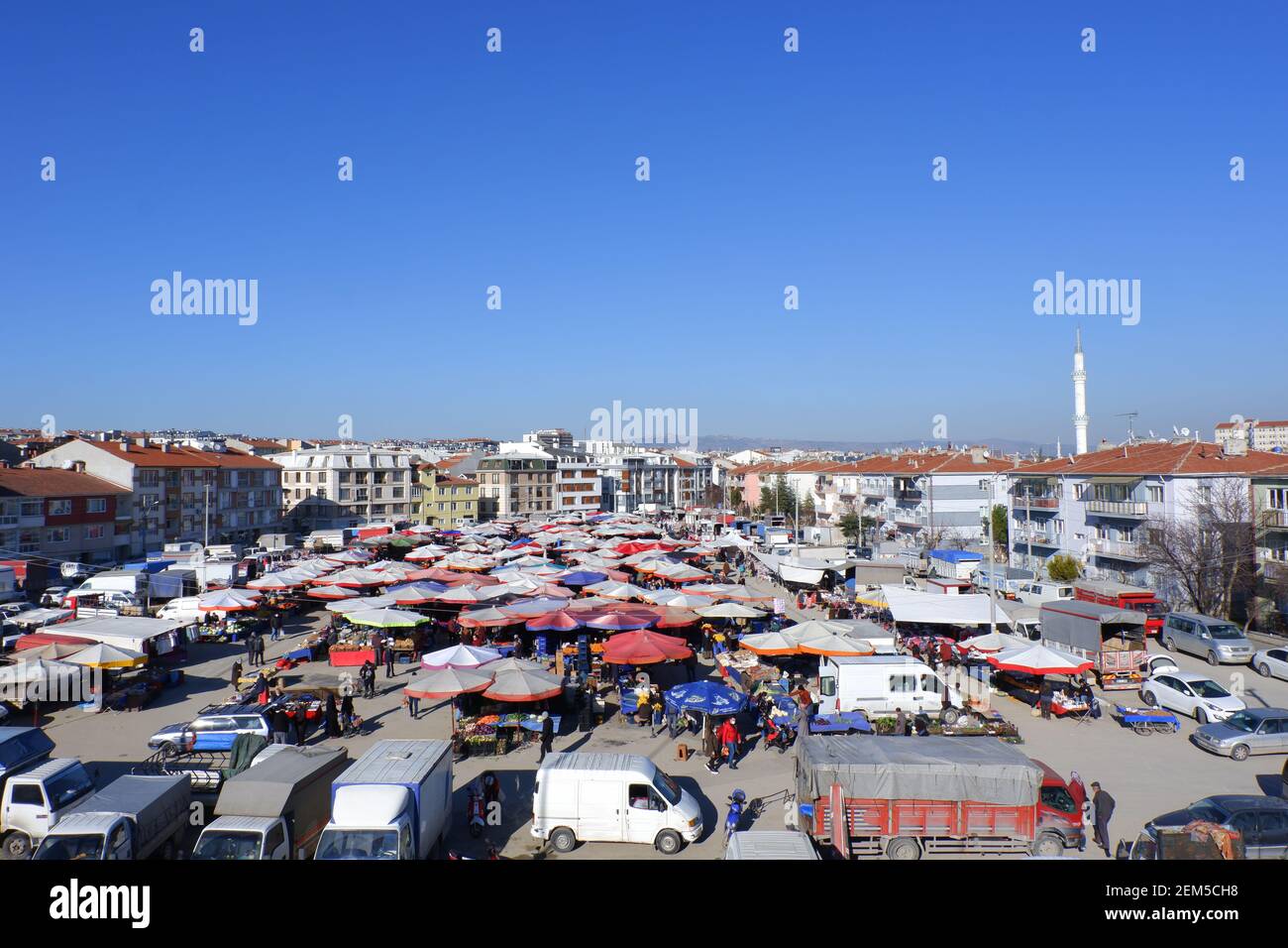 District Local Bazaar at Turkey Stock Photo - Alamy