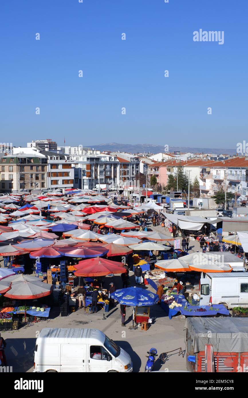 District Local Bazaar at Turkey Stock Photo - Alamy