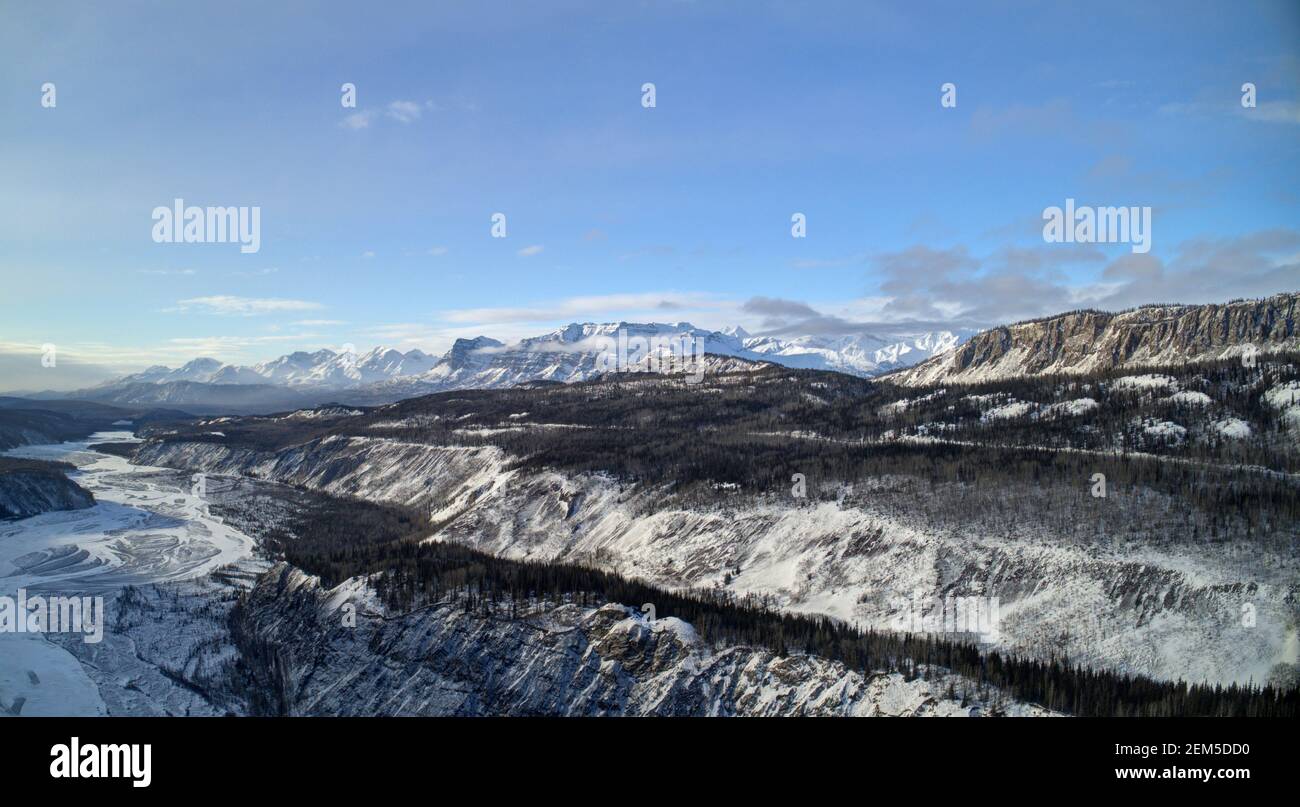 Aerial Alaska. Matanuska River Valley, Alaska Stock Photo Alamy