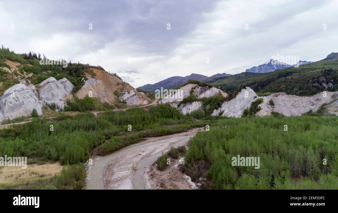 Aerial Alaska. Healy, Alaska Stock Photo Alamy