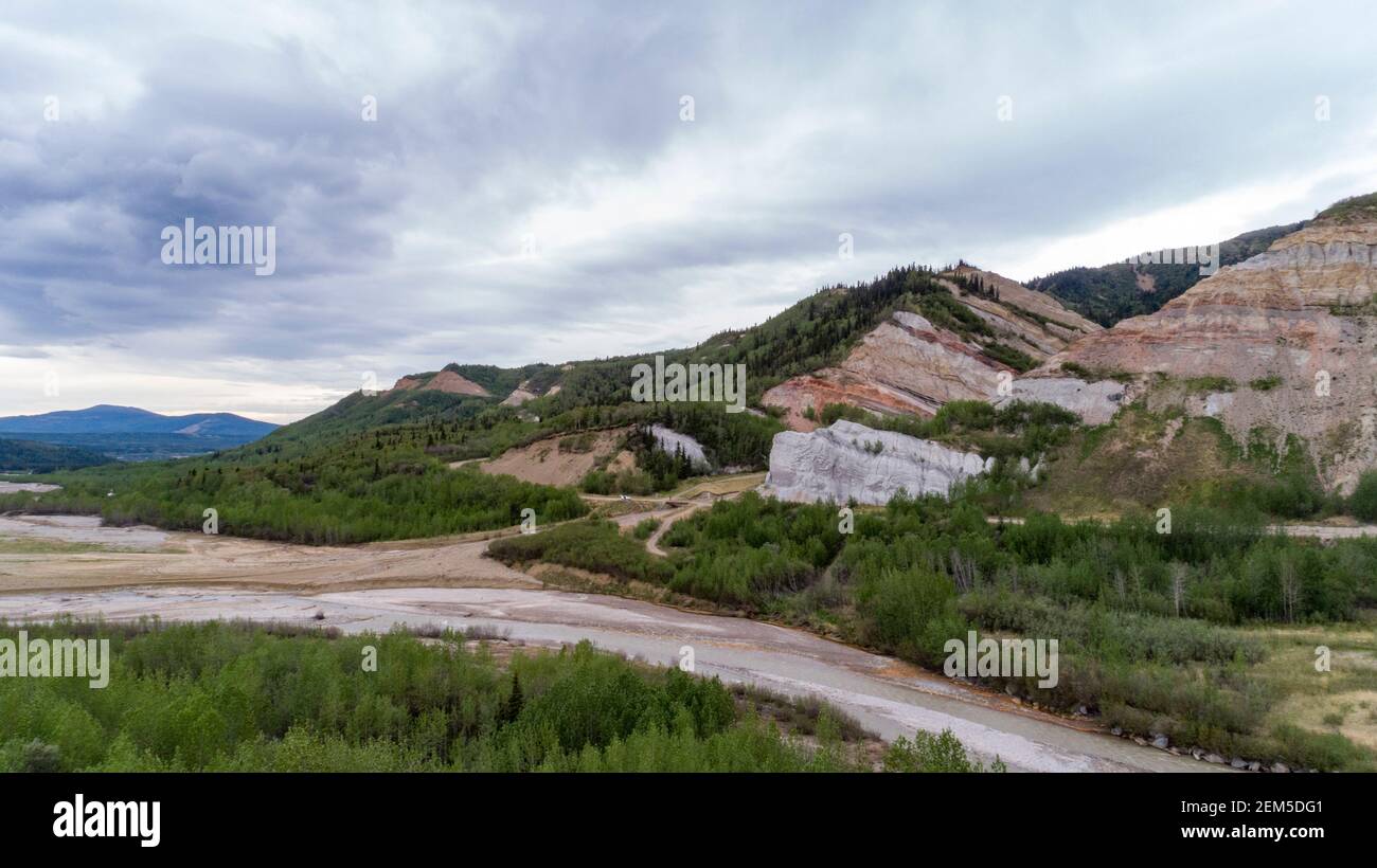 Aerial Alaska. Healy, Alaska Stock Photo Alamy