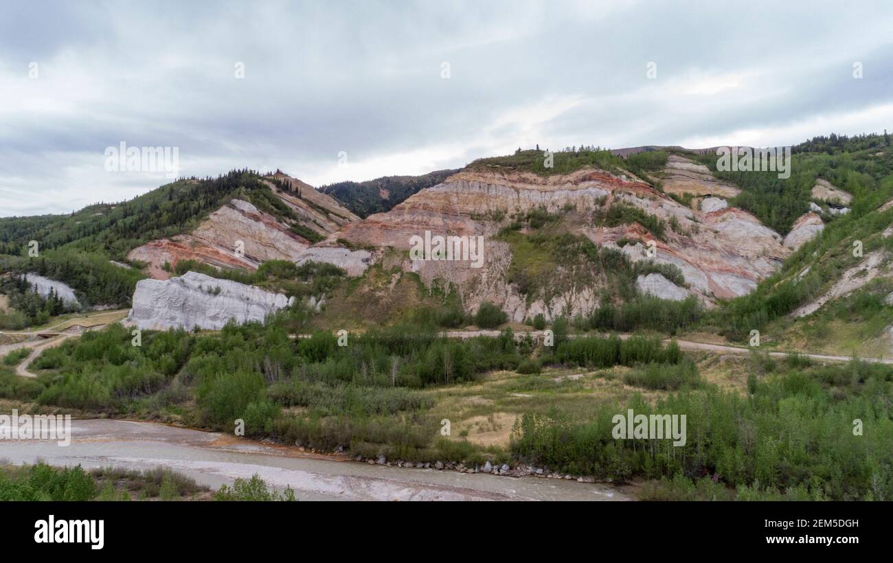 Aerial Alaska. Healy, Alaska Stock Photo Alamy