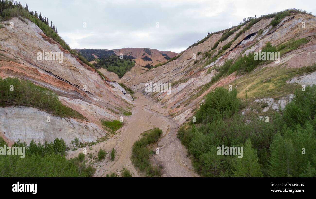 Aerial Alaska. Healy, Alaska Stock Photo Alamy