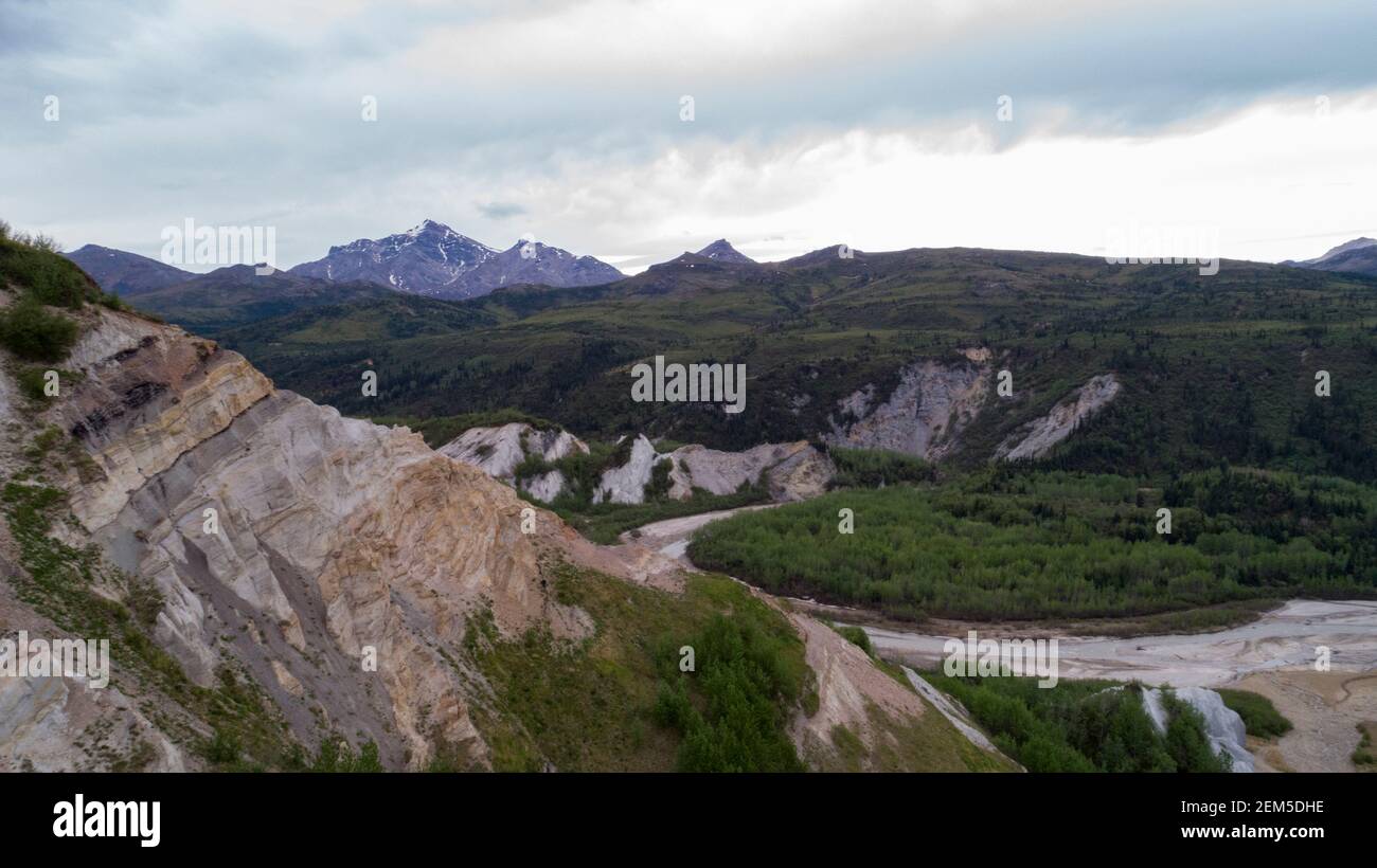 Aerial Alaska. Healy, Alaska Stock Photo Alamy