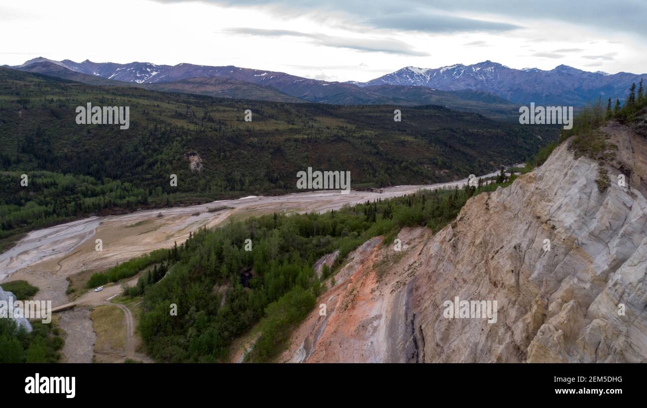 Aerial Alaska. Healy, Alaska Stock Photo Alamy