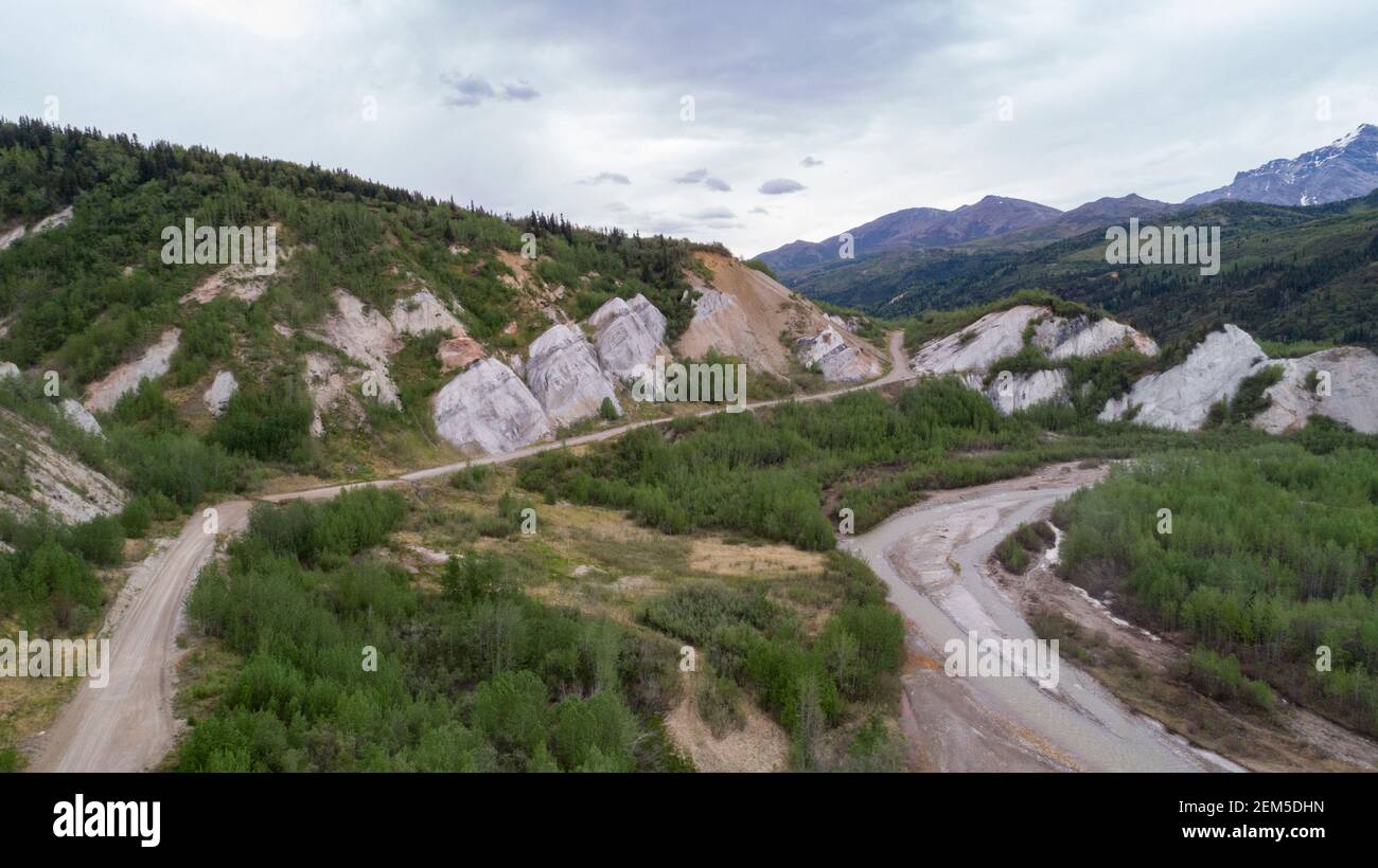 Aerial Alaska. Healy, Alaska Stock Photo Alamy