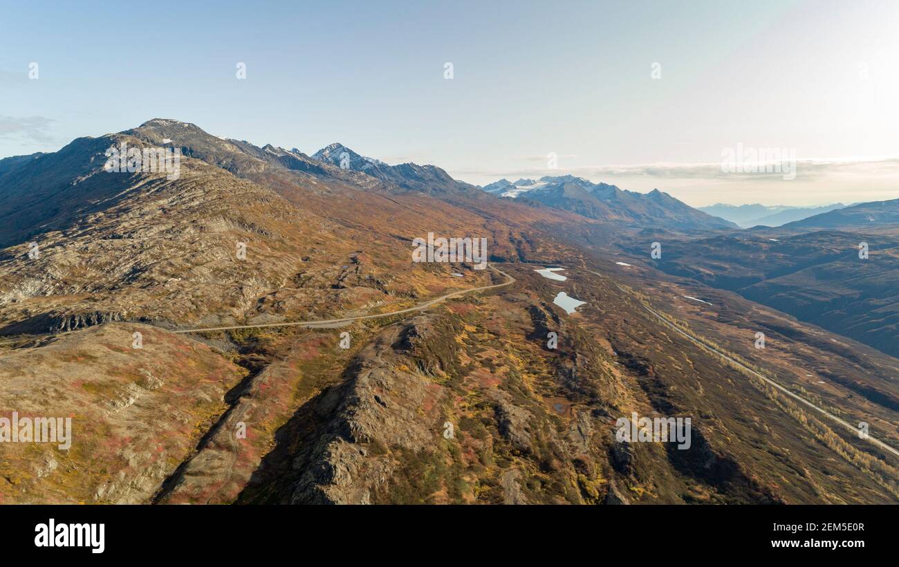 Aerial Alaska. Thompson Pass. Richardson Hwy., Alaska Stock Photo Alamy