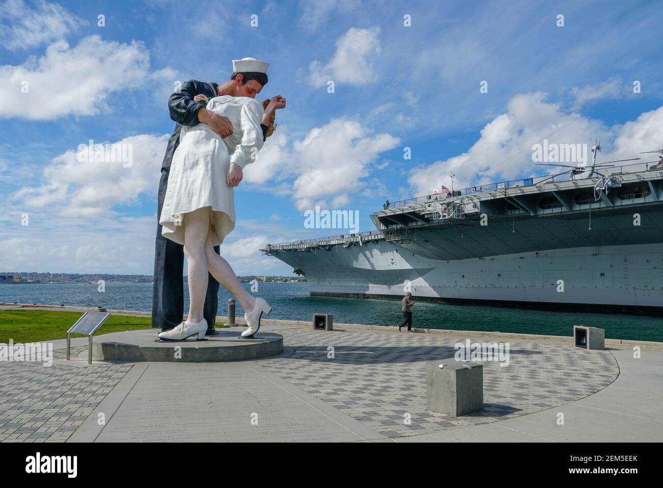Kissing sailor statue, Port of San Diego. also known as Unconditional Surrender, recreates