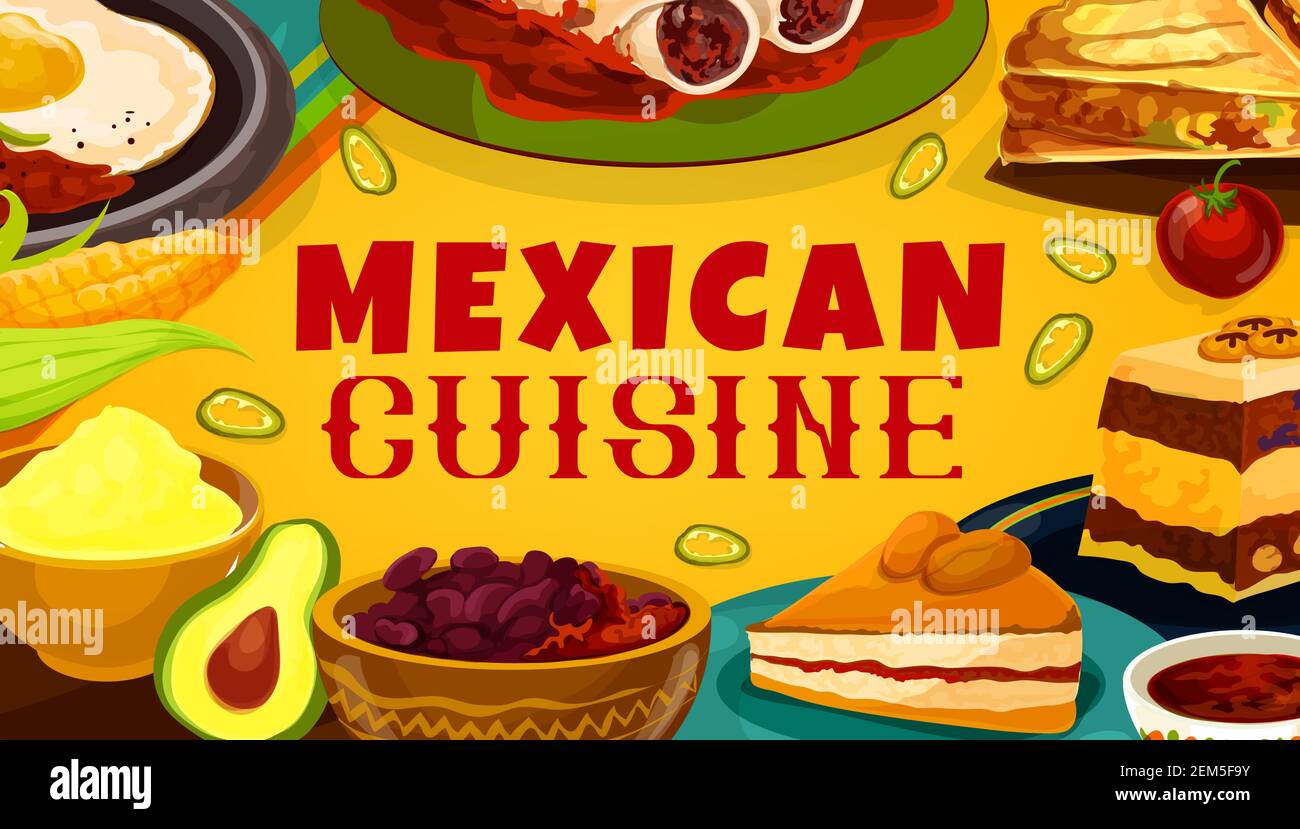 Mexican Cuisine Food Latin America Traditional Dishes Restaurant Menu 