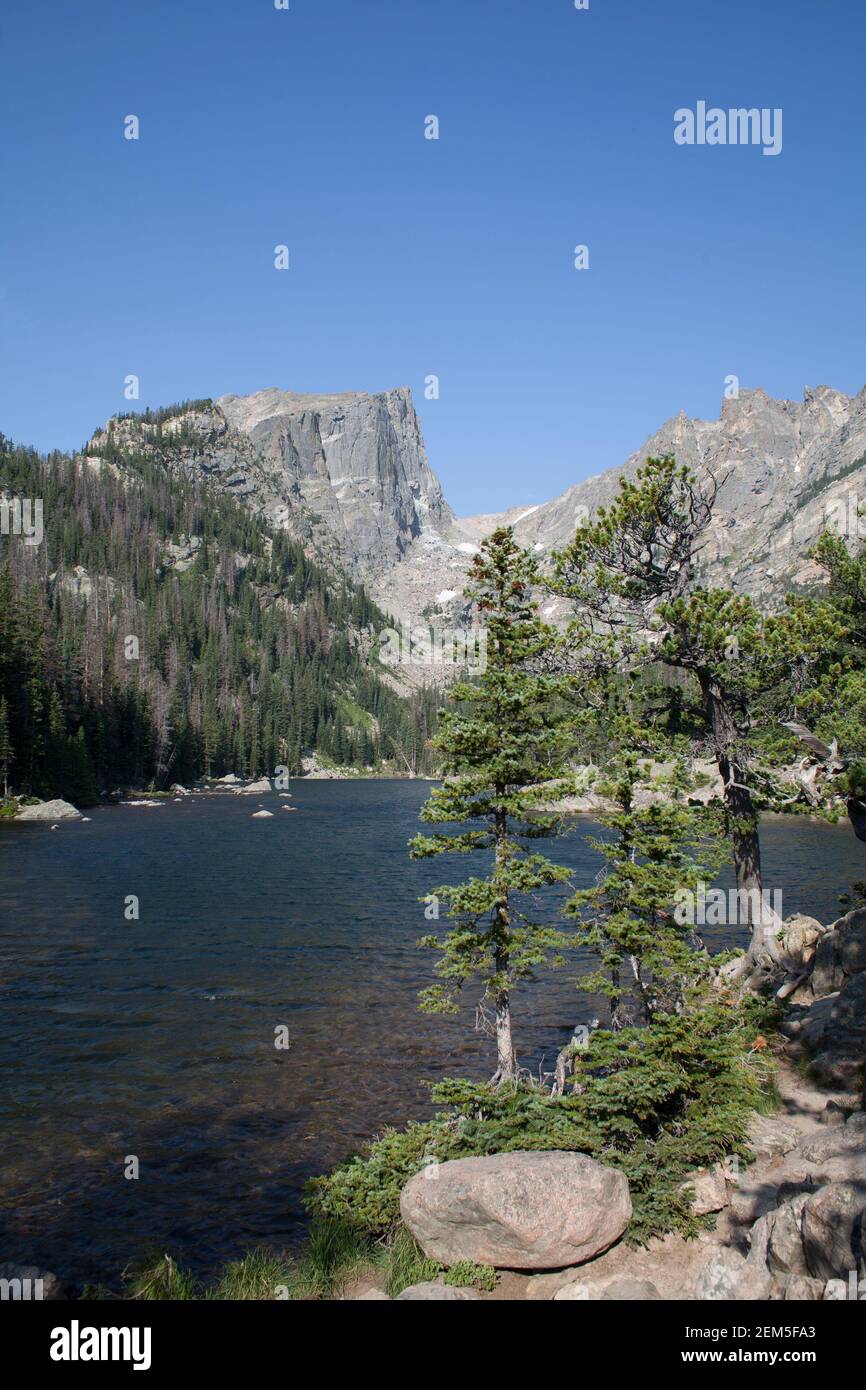 Beautiful scenery at Rocky Mountain National Park in Colorado. Stock Photo
