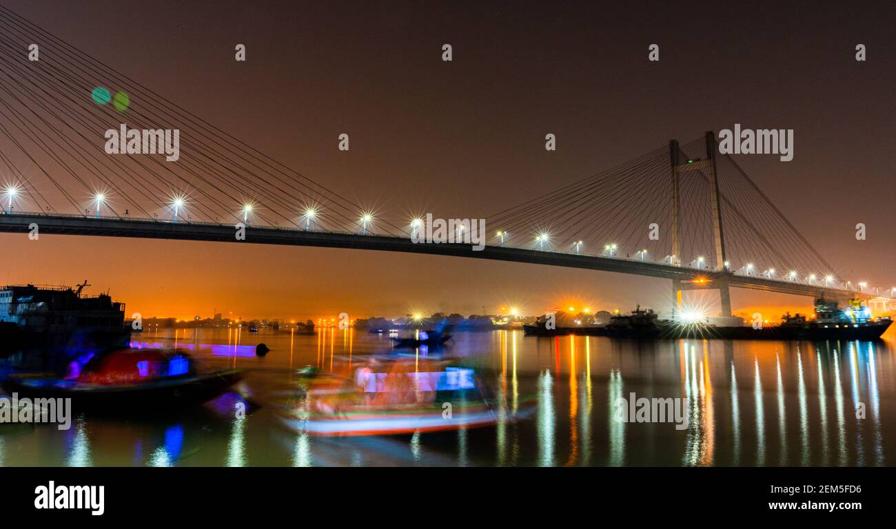 The Vivekananda Bridge Stock Photo