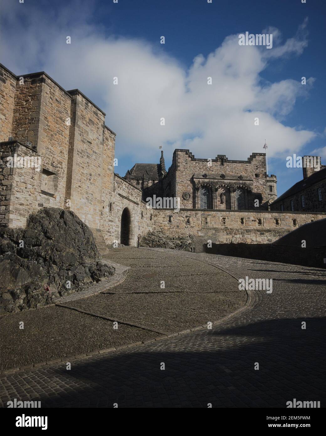 View of Edinburgh Castle, Edinburgh, Scotland, United Kingdom Stock Photo
