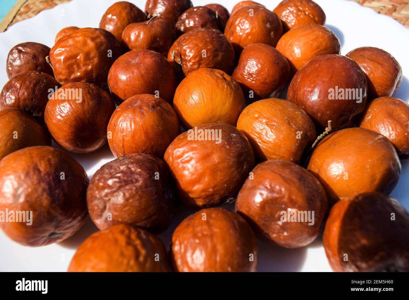 Indian Jujube Fruit Grown In The Wilds Or Jungle In India Pakistan Bangladesh Asian Closeup Of India Fruit Orange Red Maroon Brown Color Stock Photo Alamy