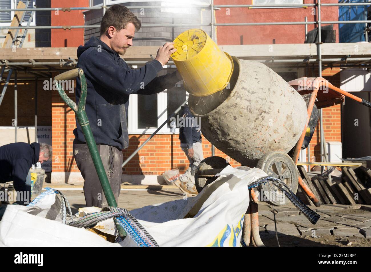 Mixing concrete hires stock photography and images Alamy