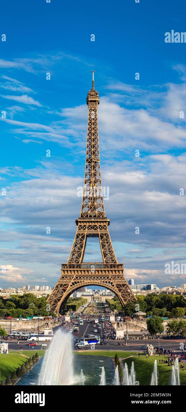 Eiffel Tower most visited monument in France and the most famous symbol