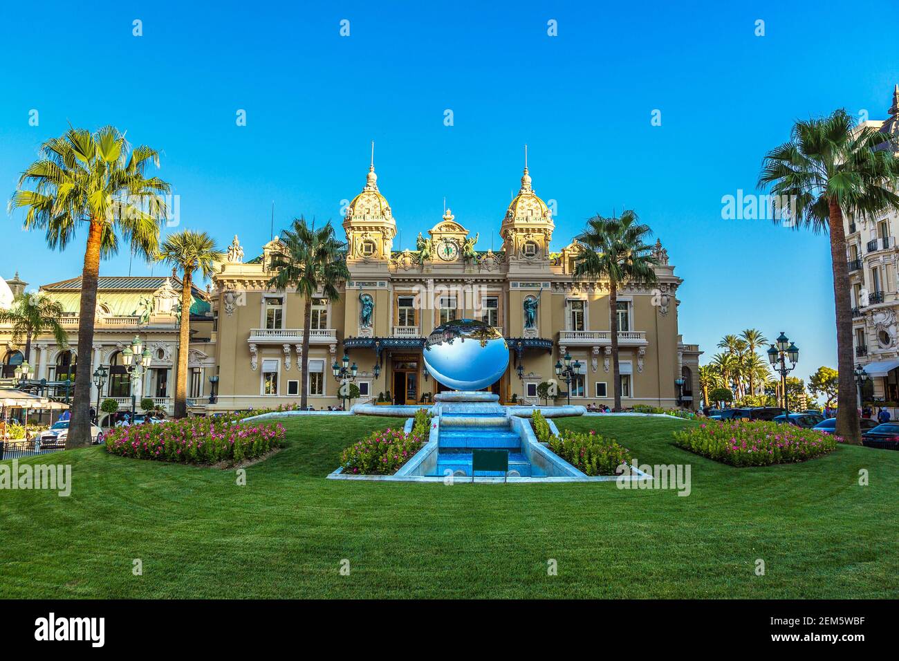 Grand casino in Monte Carlo in Monaco in a summer day Stock Photo - Alamy