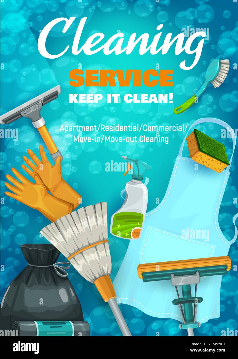 https://c8.alamy.com/comp/2EM5YKH/house-cleaning-service-equipment-tools-and-detergent-vector-design-mop-brush-and-broom-sponge-apron-gloves-and-window-cleaner-bottle-spray-sque-2EM5YKH.jpg