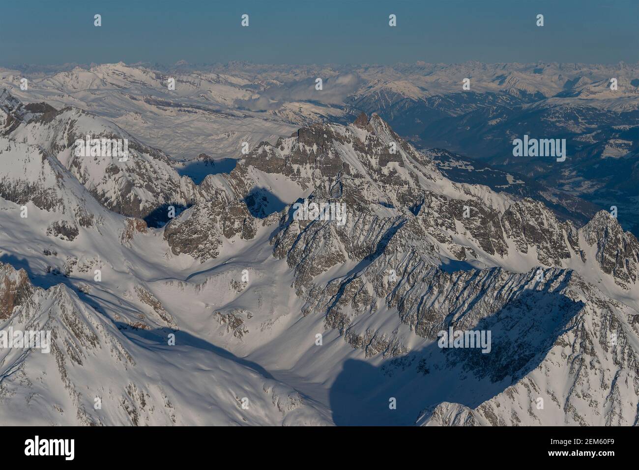 Aerial view of the swiss alps hi-res stock photography and images - Alamy