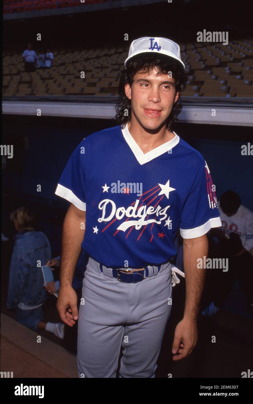 Brian Robbins attends Hollywood All-Stars Night Baseball Game on August 20, 1988 at Dodger Stadium in Los Angeles, California.  Credit: Ralph Dominguez/MediaPunch Stock Photo