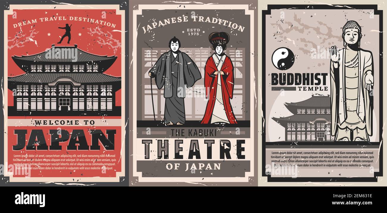 Tokyo Japan Japanese Asia Asian Geisha Vintage Travel Advertisement Art Poster 