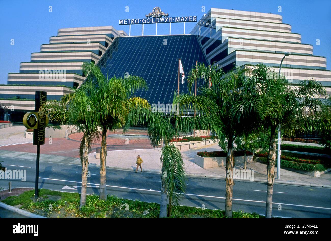 Headquarters of MGM in Culver City, CA before takeover by Sony. Stock Photo