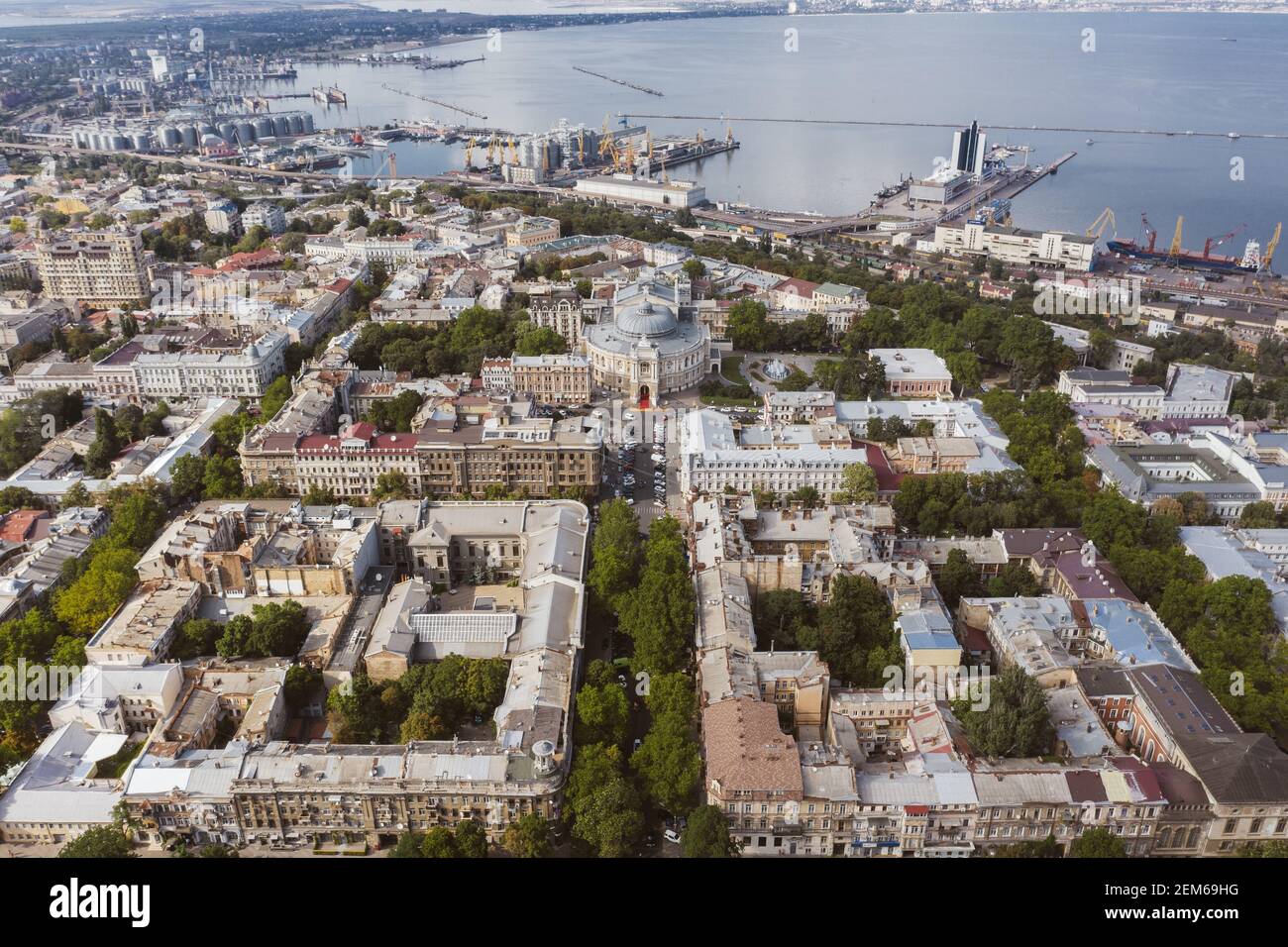 Aerial panoramic footage old town hi-res stock photography and images ...