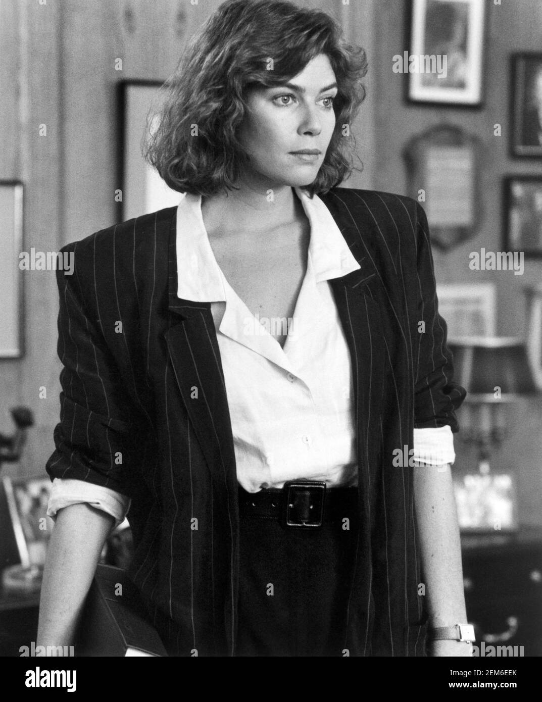 Kelly McGillis, on-set of the Film, 'The Accused', Rob McEwan for Paramount Pictures, 1988 Stock Photo