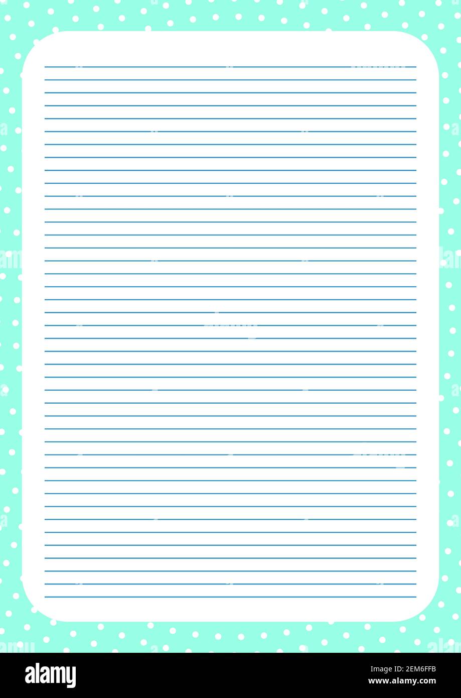 Grid paper. Abstract striped background with color lines. Printing transparent background. optimal A4 size. White geometric pattern for school Stock Vector