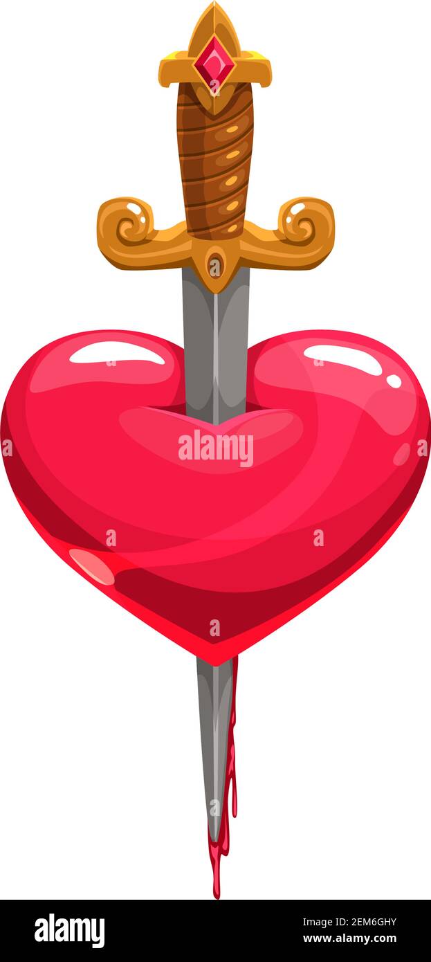 Sword blood heart Stock Vector Images Alamy