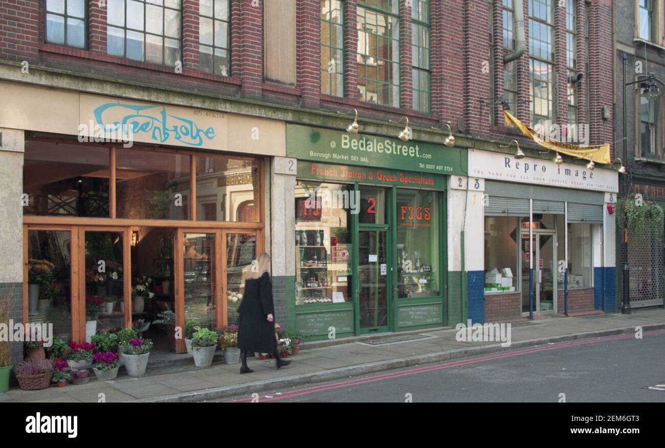 Stoney Street street shops, bankside, southwark, London, england Stock Photo