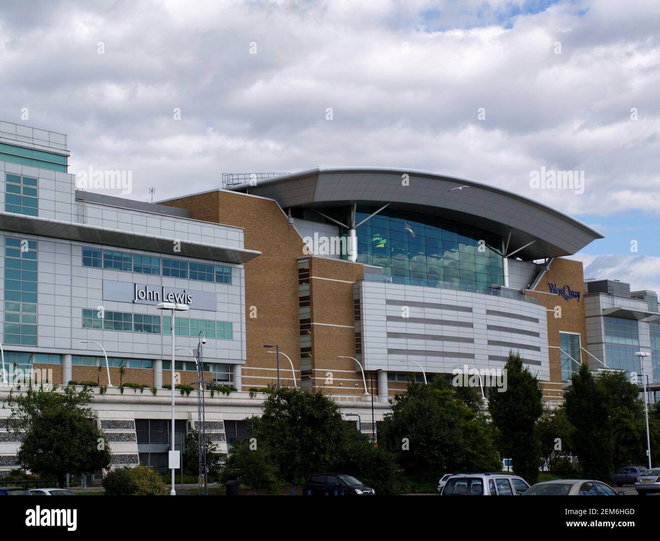 John Lewis & Partners store at Westquay Shopping Centre, Southampton from Western Esplanade