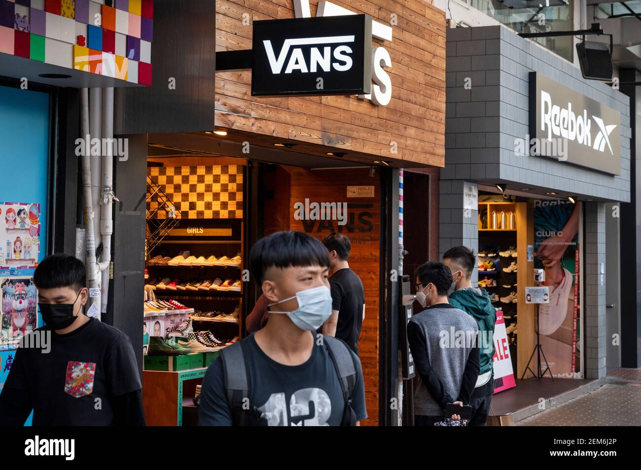 Multinational sports clothing brands Vans and Reebok stores and logos in  Hong Kong. (Photo by Chukrut Budrul / SOPA Images/Sipa USA Stock Photo -  Alamy