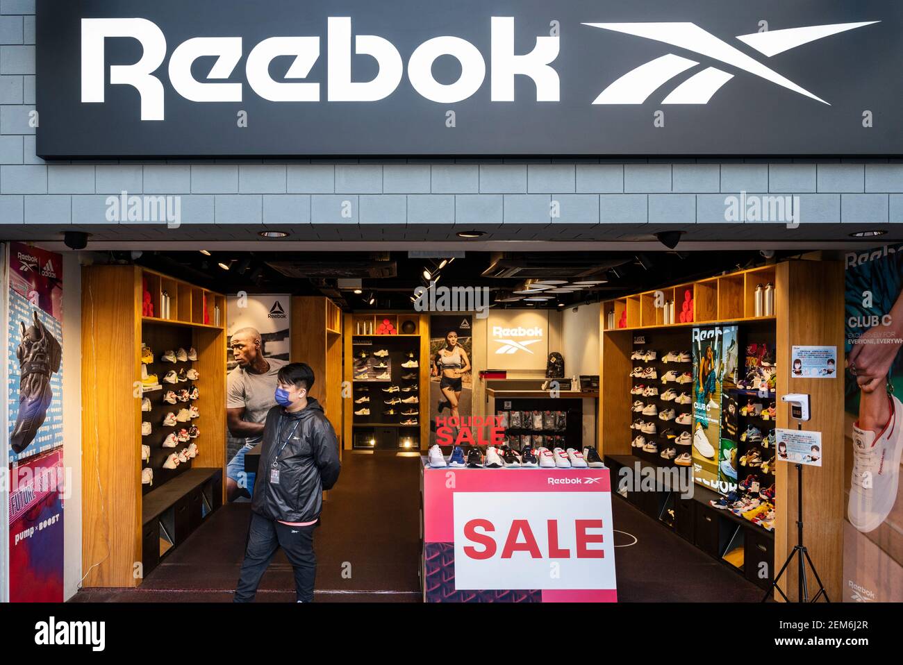 German multinational footwear company brand, Reebok store is seen in Hong  Kong. (Photo by Chukrut Budrul / SOPA Images/Sipa USA Stock Photo - Alamy