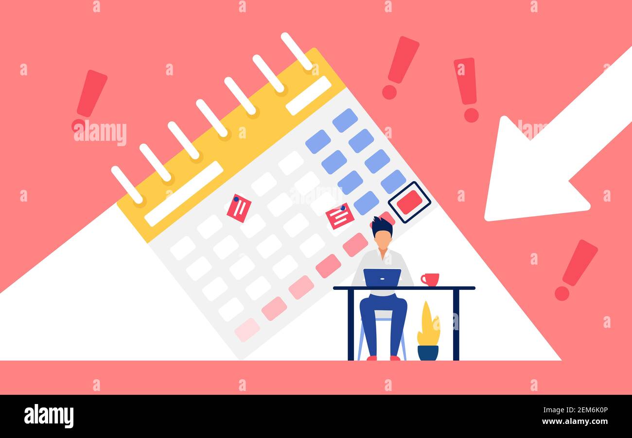 Deadline hard Stock Vector Images Alamy