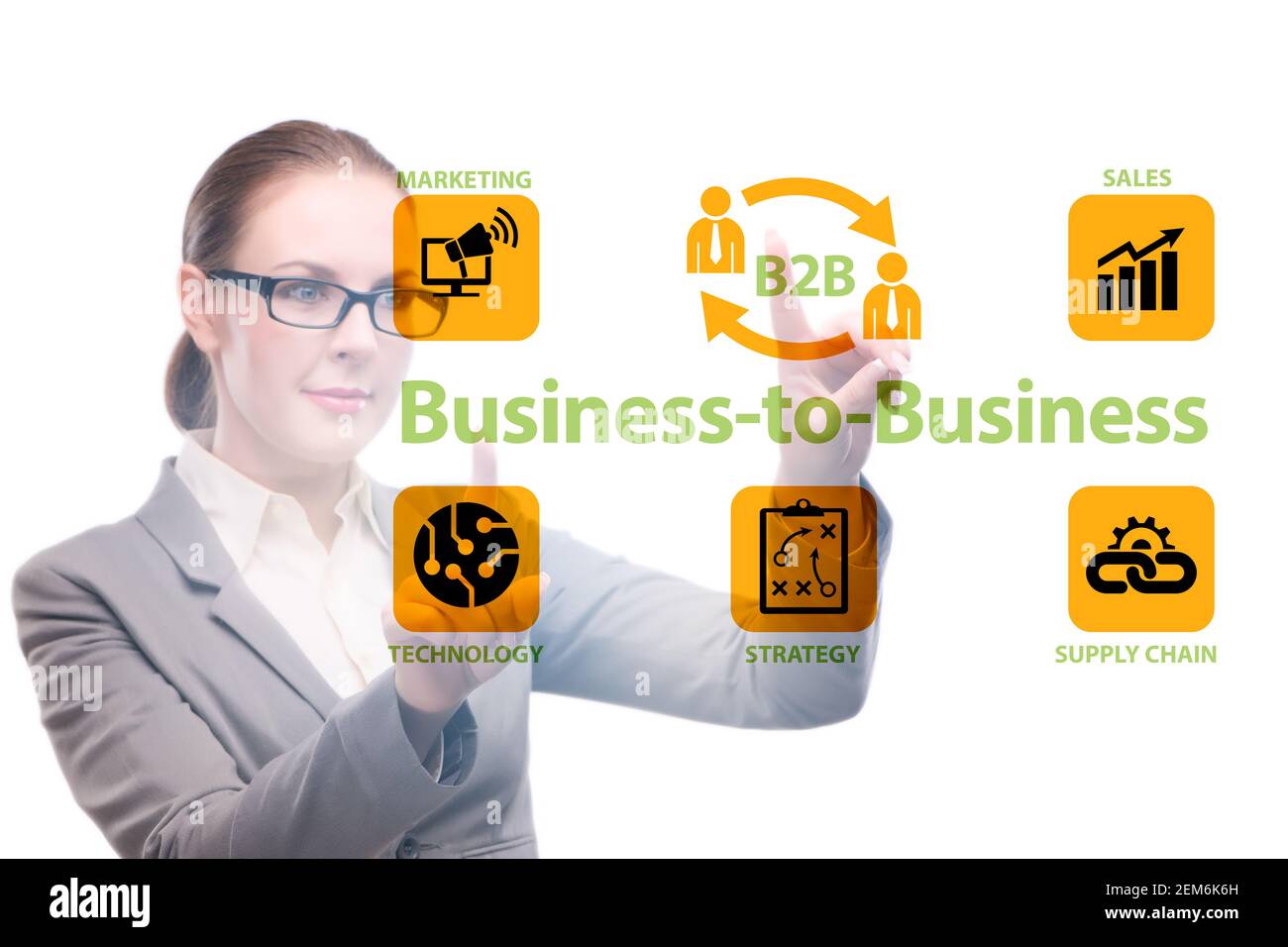 Business to business concept with the business people Stock Photo Alamy