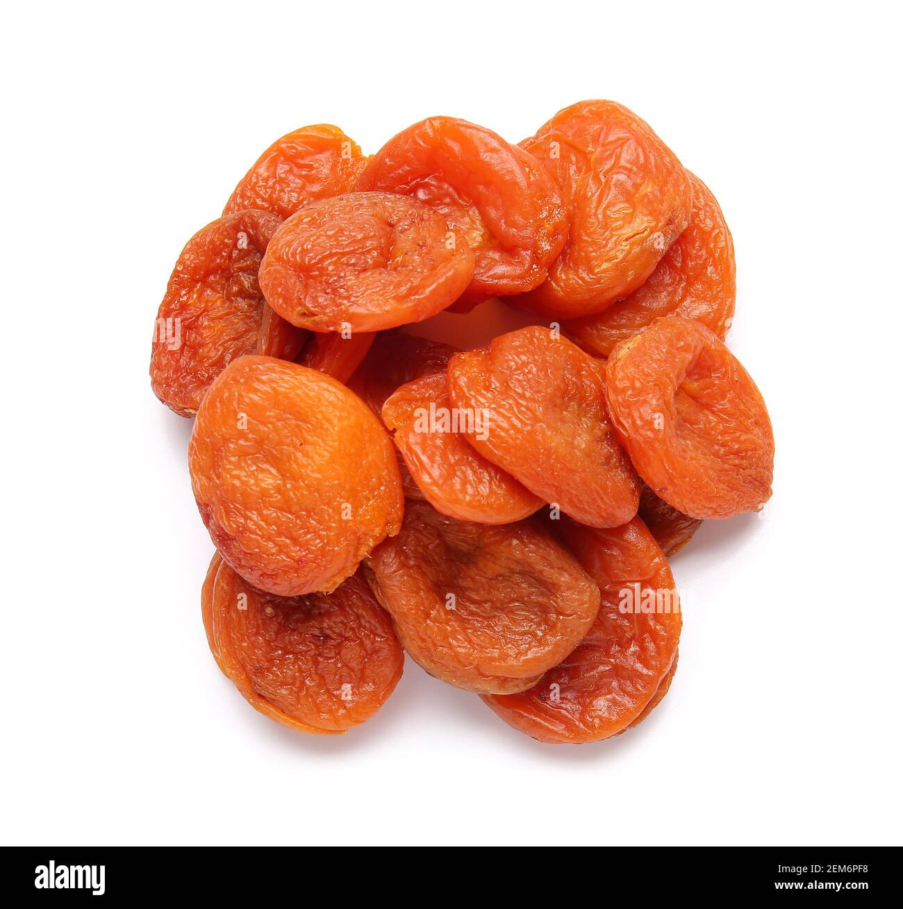 Sweet dried apricots on white background Stock Photo Alamy
