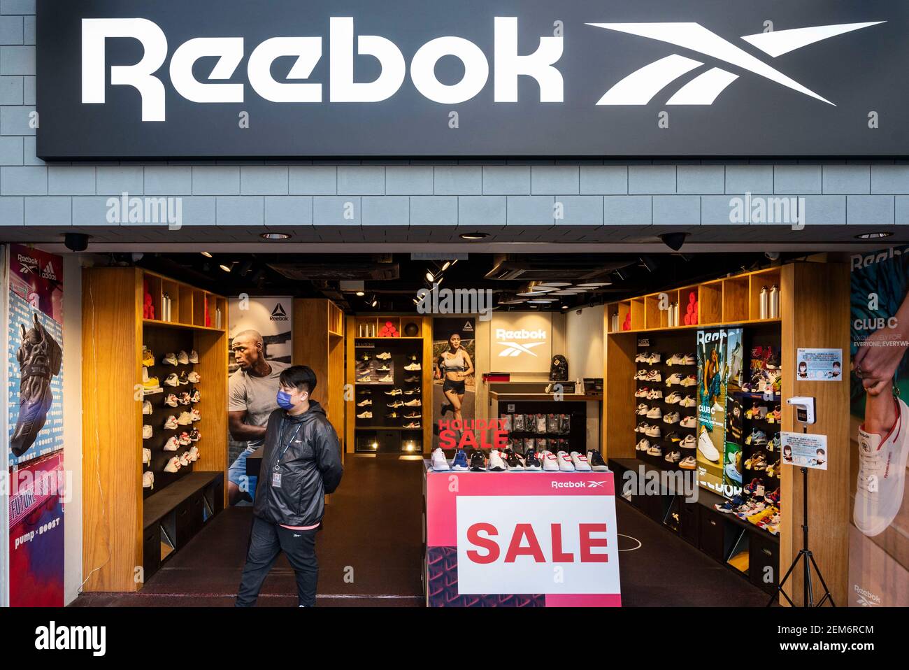 Reebok store hi-res stock and - Alamy