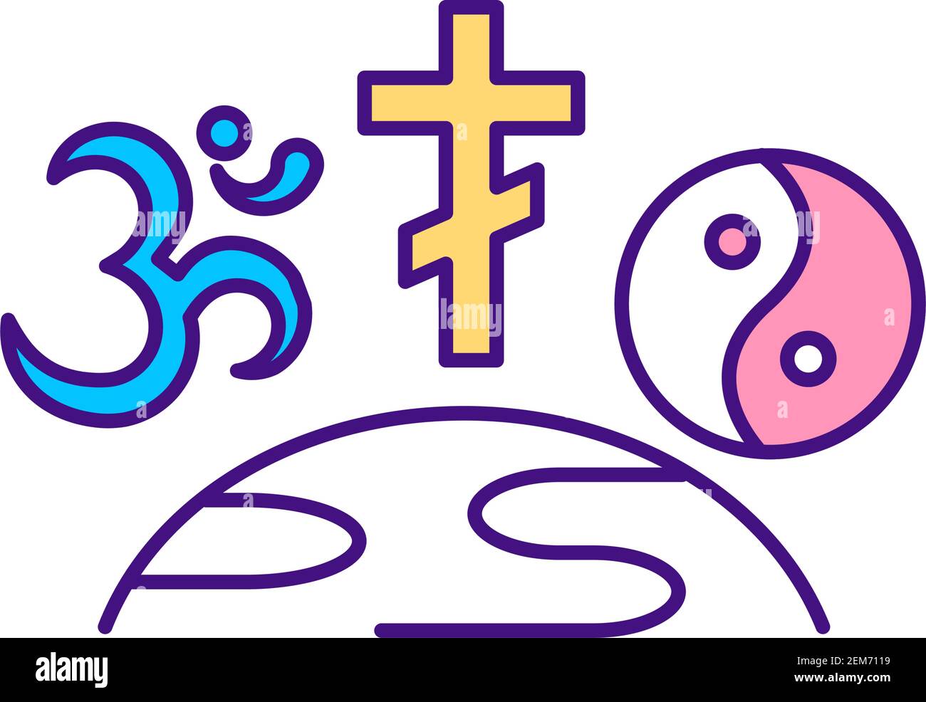 Social diversity RGB color icon Stock Vector Image & Art - Alamy