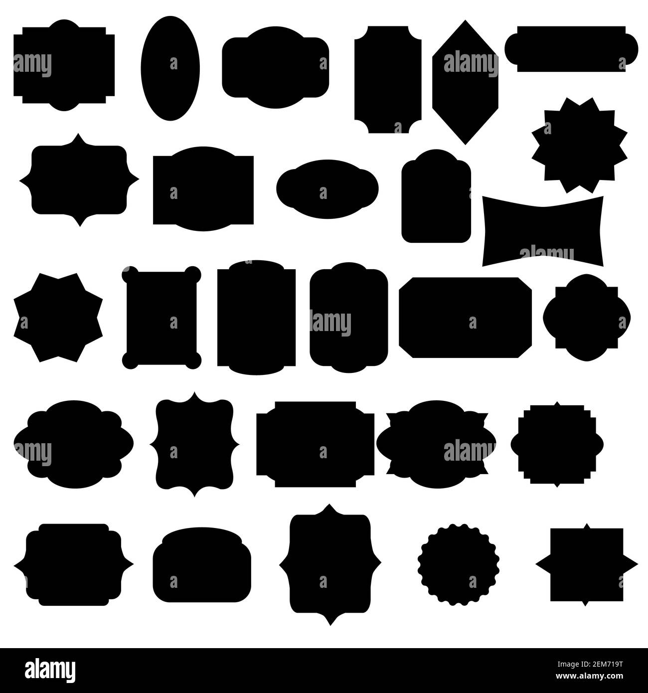 30 vintage frames. set of vintage labels and frame. set of decorative