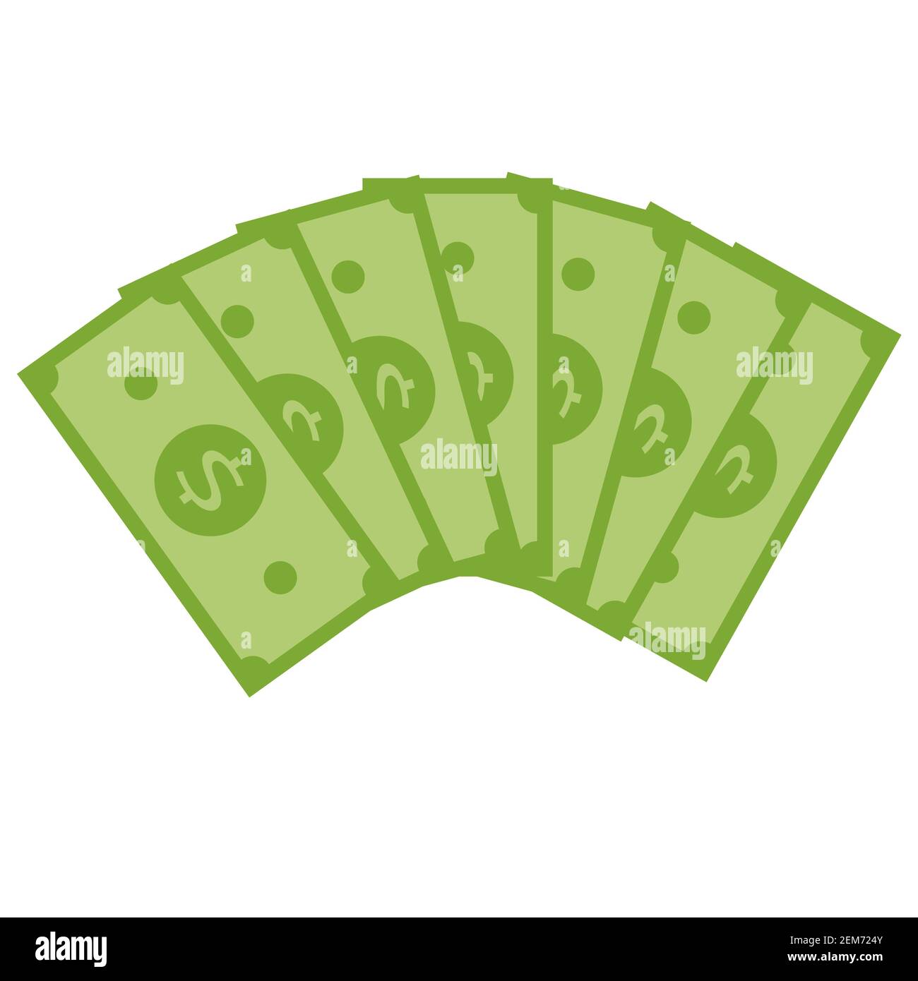 stack of dollars icon on white background. flat style. stack of money icon for your web site design, logo, app, UI. cash symbol. money sign. Stock Photo