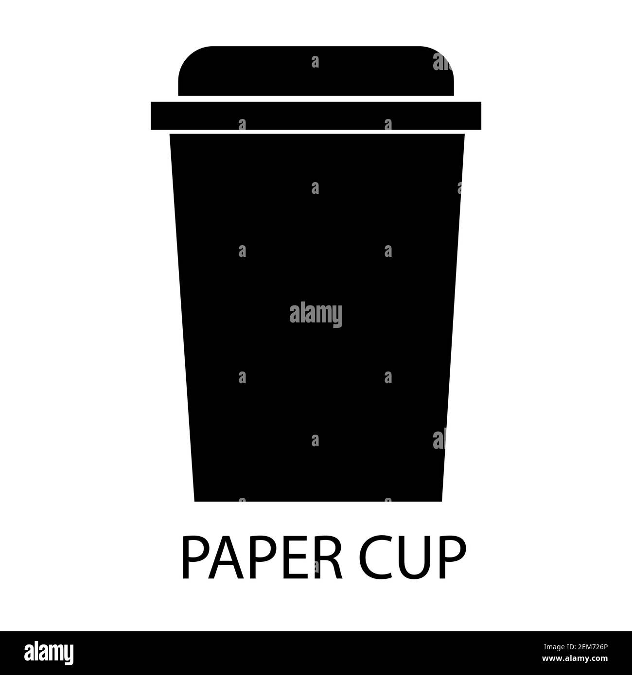 paper cup icon on white background. flat style. coffee cup icon for ...