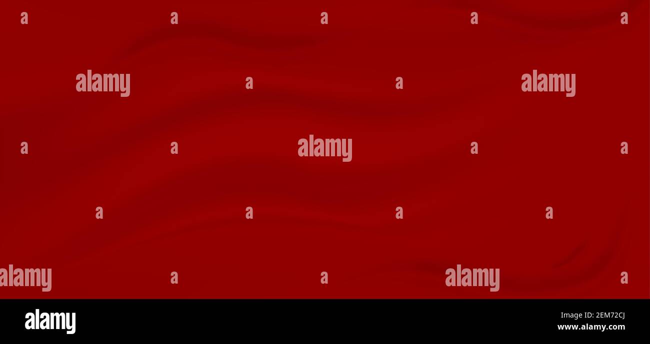 Realistic red silk satin fabric background. Vector Illustration. EPS10 Stock Vector