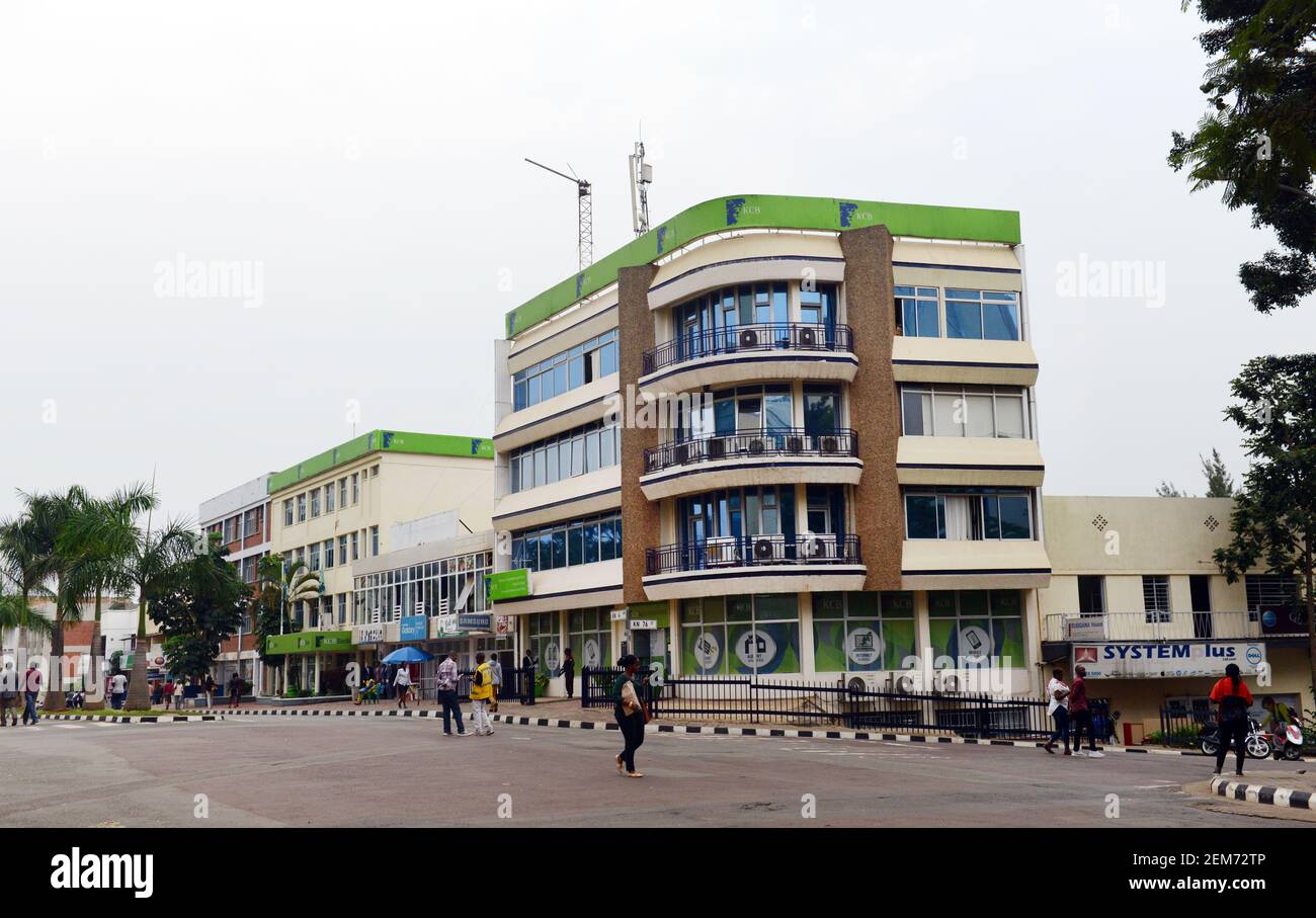 New modern buildings in Kigali's city center. Stock Photo