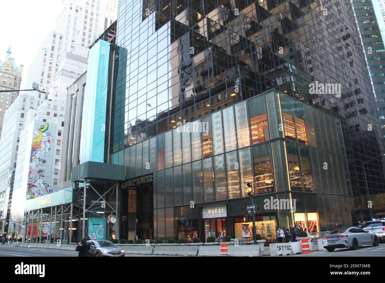 New York, USA. 24th Feb, 2021. (NEW) Gucci will continue its lease at Trump  Tower. February 24, 2021, New York, USA: After getting its rent reduced,  the famous Gucci brand has extended