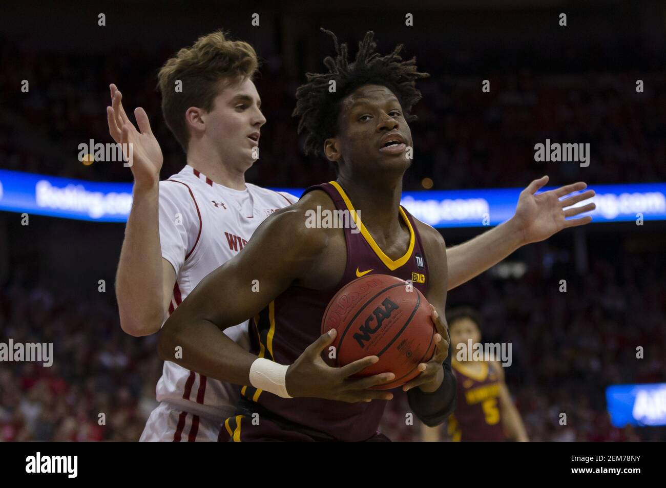 January 3, 2019 Minnesota Golden Gophers center Daniel Oturu 25 looks