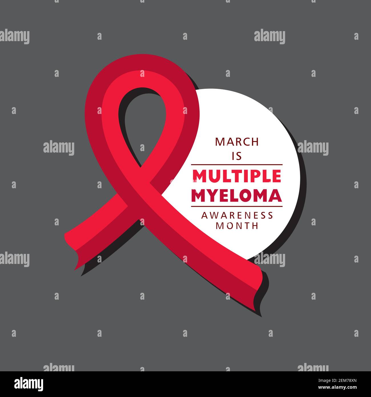 Vector illustration of Multiple Myeloma (Type of bone marrow cancer
