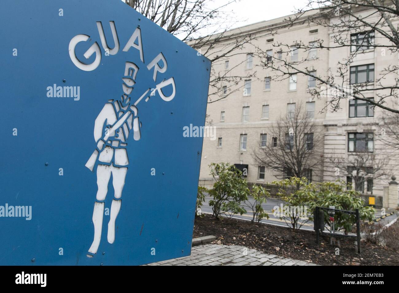 A logo sign outside of the headquarters of the GUARD Insurance Group in ...